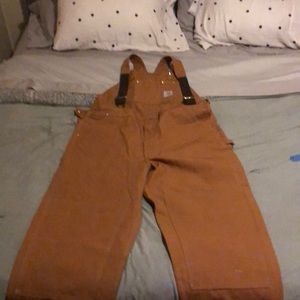 Carhartt bibs- unlined